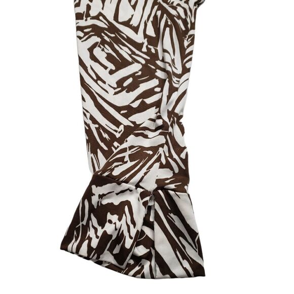Forever Animal Print Crossover 3/4 Sleeve Dress Sz XS - Picture 5 of 11